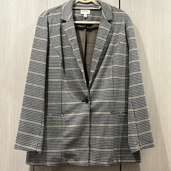 NEW Nine West | Single Button Plaid Blazer | XL - Picture 2 of 14